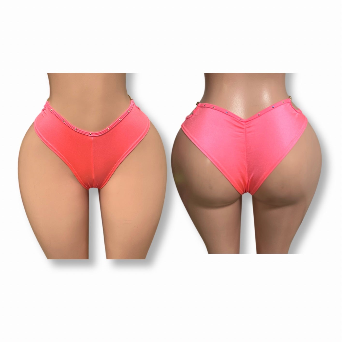 Booty Shorts w/ Chain & Stone